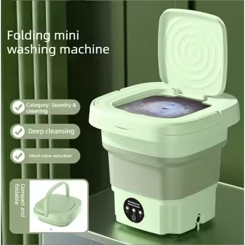 Household small folding washing machine, student dormitory underwear, socks, mini cleaning machine, 