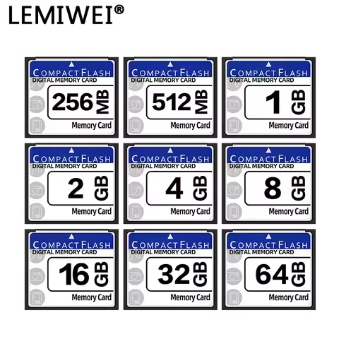 100% Original Real Capacity Lemiwei Memory Card 64GB CF Card 32GB 8GB 16GB Compact Flash Card For Ca