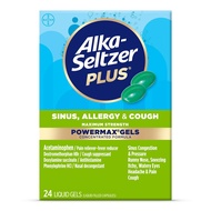 Alka-Seltzer Plus Maximum Strength Power Max Sinus, Allergy and Cough Medicine for Adults and Childr