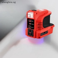 [SHM] 180W Power Inverter DC 18V 21V To AC 220V USB Type-C DC Adapter For Makita For Milwaukee For E