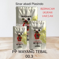 ( VARIAN) Clear PP Size 15X30/ 15X25/ 15X30, Clear Plastic Bag Plastic wayang