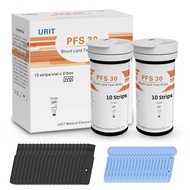 URIT 20 Test Strips (Test Strips Only) for Home Use 5 in 1 Lipid Test Meter Cholesterol Test Machine
