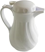 A-to-Z Supply PLWS064WT Beverage Server, 1.9 Liter (64 oz.), Double Wall Insulated, Push Button lid,