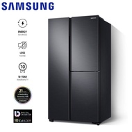Samsung RS63R5591B4ME 670L 3 Door Side by Side Fridge with FlexZone Digital Inverter Refrigerator RS