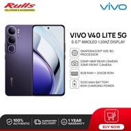 Vivo V40 Lite สมาร์ทโฟน 5G | 8GB+256GB | Snapdragon 685 5G | หน้าจอ AMOLED 120Hz ขนาด 6.67 นิ้ว | กล