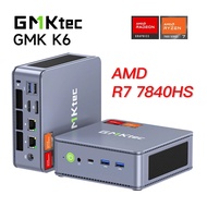 GMKtec MINI PC K6 AMD Ryzen 7 7840HS USB4.0 DDR5 5600Mhz M.2 NVME SSD Triple Display Windows 11 Pro 