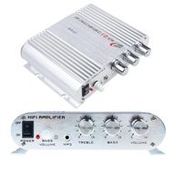 Kebidumei Amplifier 2.1 3 Channel Stereo Silver Mini