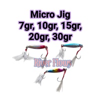 LURE MICRO JIG FISHING BAIT 7.10.15.20.30 GRAM JIG UL
