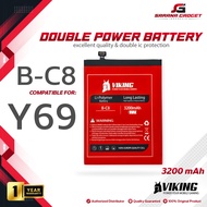 Baterai VIKING Double Power Vivo Y69 B-C8 BC8 Handphone Battery Batre Batrai HP Dual