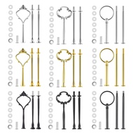 9 Set Cake Stand Hardware Kit Tiered Tray Hardware Fittings for Cake Stand3 Tier Cake Stand Fittings