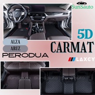 PERODUA ALZA new ALZA old ARUZ Laxcy Custom Made Carpet Interior Carpet Alas kaki dalam kereta