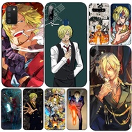 Case For Samsung Galaxy A8 A6 PLUS A9 2018 Back Cover Soft Silicon Phone black tpu Sanji one piece
