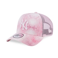 ORIGINAL NEW ERA NEW YORK YANKEES NY Seerseeker Tie Dye Candy Pink TRUCKER A-FRAME 9FORTY SNAPBACK CAP