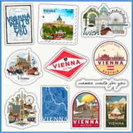 VIENNA AUSTRIA INSPIRED STICKERS AUSTRIA WATERPROOF STICKERS