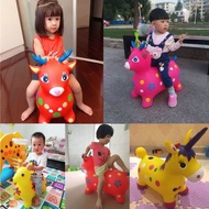 Children's toy jumping horse large inflatable horse thick horse jumping horse with music horse ridin