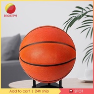[Baosity1] Acrylic Ball Stand Rack Decoration Football Stand for Sports Ball Rugby Ball Black