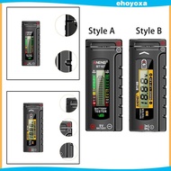 [Ehoyoxa] Household Battery Tester 1.2-4.8V 9V Multi Purpose Portable Accurate Battery Level Tester 