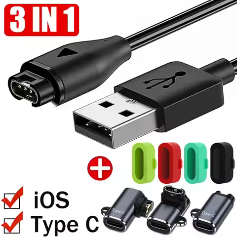 USB Charging Cable For Garmin Fenix 7 7S 7X 6 6S 6X 5 5X 5S Plus Vivoactive 4 3 Forerunner 945 Type 