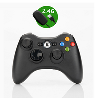 無線遊戲手掣-帶2.4G接收器-黑色