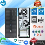 HP ProDesk 600 G1 Tower PC - Intel Core i7/i5 - 500GB HDD (optional) - 4/8 GB Ram - Intel Hd Graphic