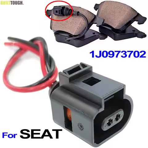 Brake Pad Wear Connector Plug Pigtail Prewired For SEAT Alhambra 7N Altea Ibiza 6L 6J 6F Leon 1M 1P 
