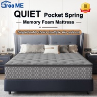 DreaMe Luxury home apartment Hotel Matress Memory Foam Spring Mattress 10.5 Inch Single Queen/King