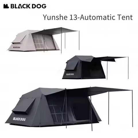 Naturehike BLACKDOG One-touch Tent 150D Oxford Cloth Waterproof With Expandable Lobby Canopy Outdoor