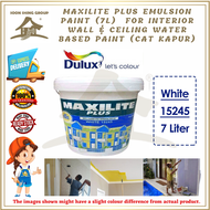 Maxilite Plus Emulsion Paint (7L) For Interior Wall &amp; Ceiling Water Based Paint /Cat Kapur / Cat Dinding / Cat Ceiling