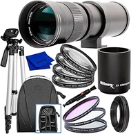 Ultimaxx 420-800mm (w/Converter 840-1600mm) f/8.3-16 Manual Telephoto T-Mount Lens Kit for EOS Rebel