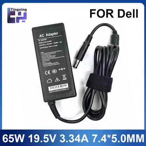 19.5V 3.34A 65W 7.4*5.0mm AC Laptop Charger Adapter For Dell Latitude E5250 E5440 E5450 E5540 E5550 