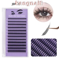 KANGNAI 132/240 Clusters Grafting Fake Eyelashes, Makeup Mixed Length Grafted False Eyelashes, Fashi