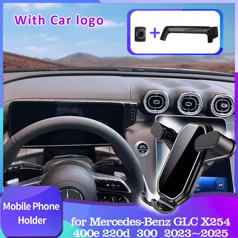 for Mercedes-Benz GLC X254 400e 220d 300 2023~2025 Mobile Phone Holder Support Stand Air Vent Clip T