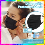 3ply Black Face Mask 50pcs ply Disposable Surgical Face Mask Makapal FDA Approved Heng de Facemask e