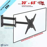 E86 - ErgoTek E86 90 Degree Perpendicular Rotating TV Mount - 20 - 65 Inch TV Mount [Wideer Angle th