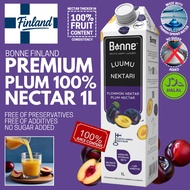 Bonne Finland 100% Plum Nectar Juice 1L | No Added Sugar | No Preservatives No Additives Halal
