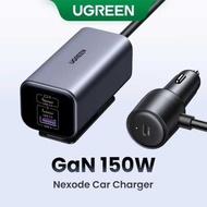 Nexode UGREEN 150W Gan 4 Ports Car Charger, Type C Pd3.1 Fast Charging For Iphone 16 15 14 13Pro Ma