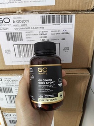 Viên Uống Bổ Não GO GINKGO 9000 Lọ 60 Viên -Bổ não Go Healthy Ginkgo 9000 hoạt huyết dưỡng não tăng 