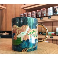 [ReadyStock]Starbucks Taiwan Anniversary Taipei Limited Mermaid Ceramic Mug Glass Cup台湾2020年限量星巴克台北时代美人鱼 473ml