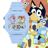 [Watch] BLUEY BLUEY Muffin Electronic Watch Sports Digital Cartoon Electronic Watch Student Style wi