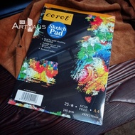 A4 Black Sketch Pad / Paper 140gsm 25 Sheets
