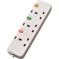 Mikasaki 3 Way Power Extension Gangway Socket. Can use 2 pin plug directly. Model: UK1903SL. Safety 