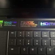 Razer Blade 15 GTX3080 i7-10875H 10th Gen