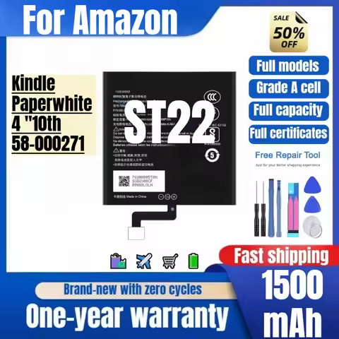 ST22 for Amazon Kindle Paperwhite 4 "10th/58-000271 Phone Battery High Quality High Capacity Replace
