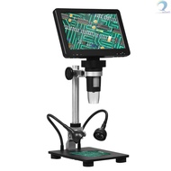 DM9H Coin Microscope with 7'' IPS Screen 1200X Magnification Soldering Microscope Longer 8.5'' Stand