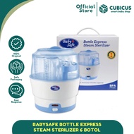 BABY SAFE STEAM STERILIZER LB317 6 BOTTLES OF STERILIZER