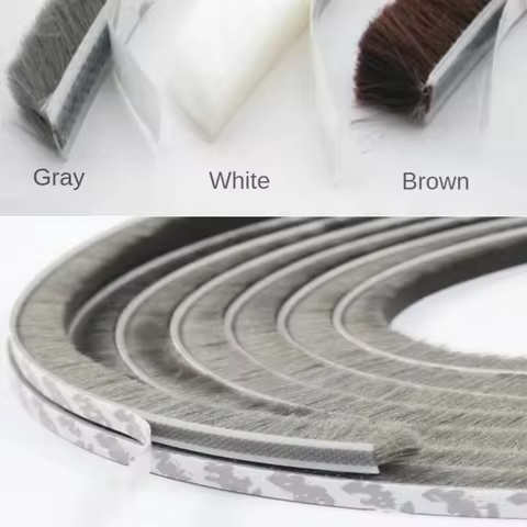5/10/20 Meter Self-adhesive Sealing Wind-proof Brush Strip Home Door Window Sound Insulation Dust St