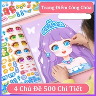 3D princess sticker book Princess Makeup sticker Toy