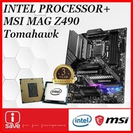 P.W.P. MSI MAG Z490 Tomahawk Motherboard + Intel Core Processor [i7 10700/10700K/i9 10900/10900F/109