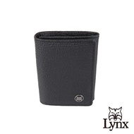 [Lynx] American Lynx Elephant Pattern Imported Cowhide 2 Card Business Holder/Wallet/Short Wallet-Bl