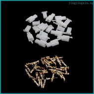 YIN 10 Sets 2 8mm 2 Pin Electrical Wire Connector Male Female Plug+Terminal Kit For